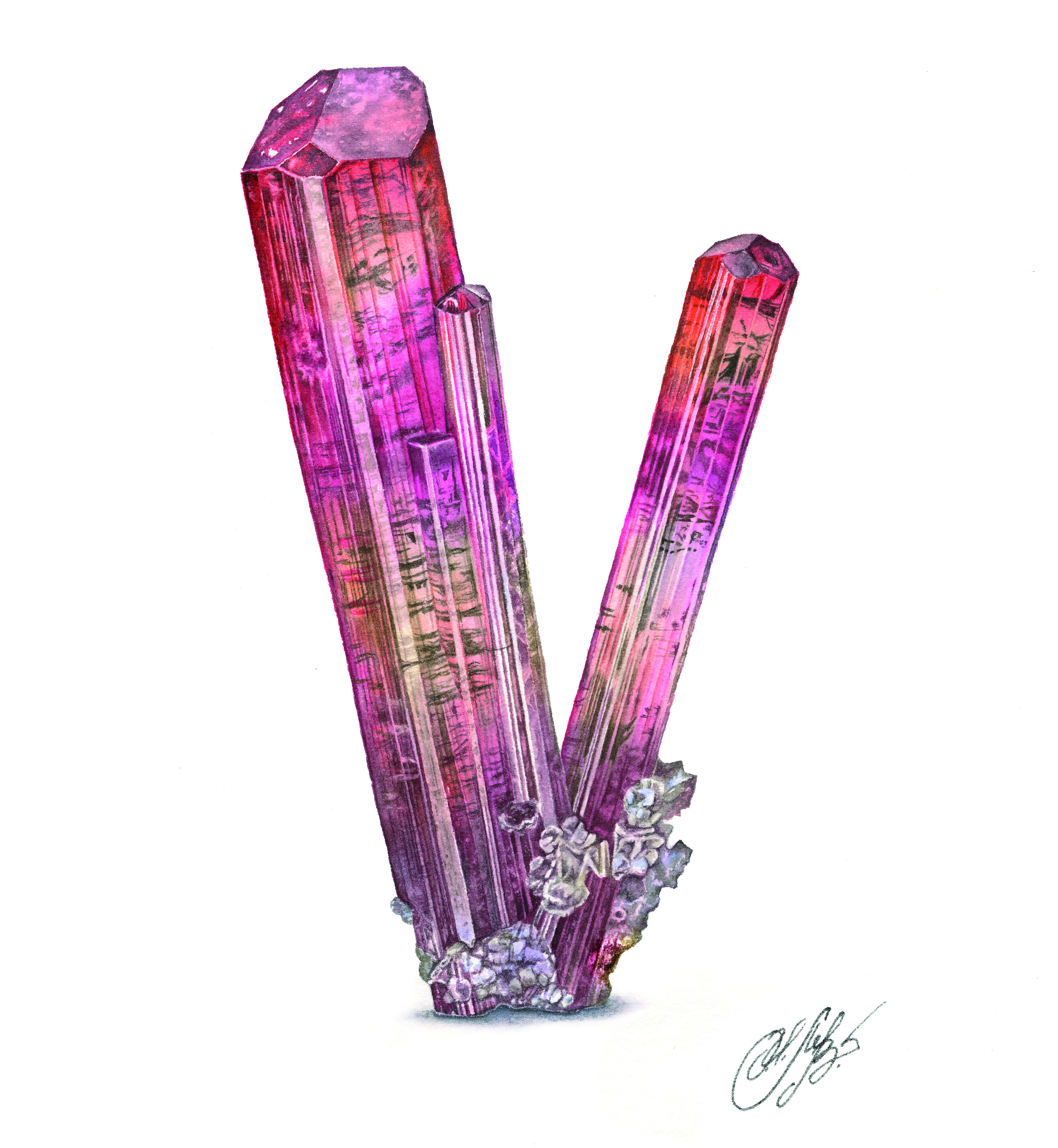 Tourmaline painting